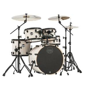Mapex MA504SFBAW Bonewood Mars Series 5 pcs Jazz Shell Pack Drum Set with Black fitting